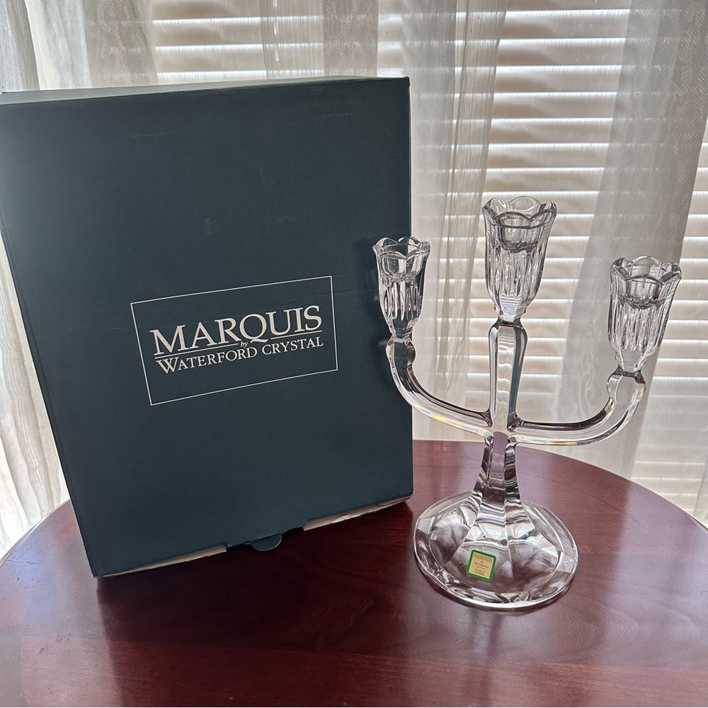 WATERFORD MARQUIS AUSTRIAN CRYSTAL CANDLE